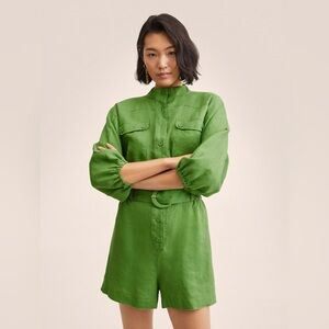 Super cute MANGO Women's Linen Jumpsuit size XS